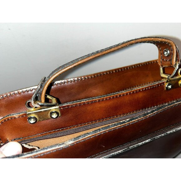 Paco Bolsos Beautiful Brown Leather Bag 10" - Picture 10 of 15